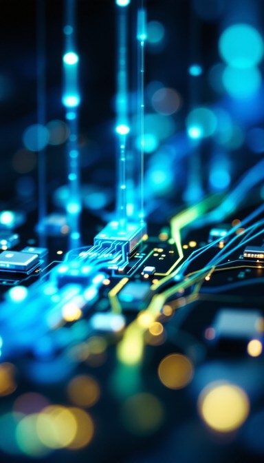 Image showcasing Free Glowing Digital Networks Image - Technology, Fiber, Optic ...