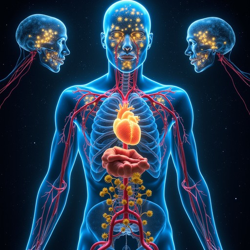 Connecting Organs Free Luminous Anatomical Symphony Image - Surreal, Anatomical, Symmetry ...