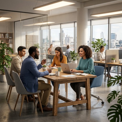 Officeteam Collaborating Free Team Collaboration Space Image - Office, Workspace, Teamwork ...