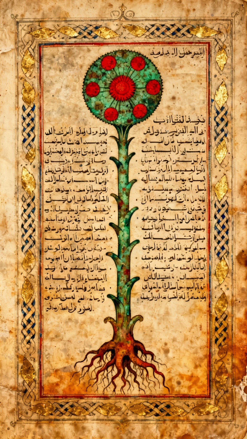 Manuscript Tree Free Ancient Botanical Manuscript Image - Manuscript, Botanical ...