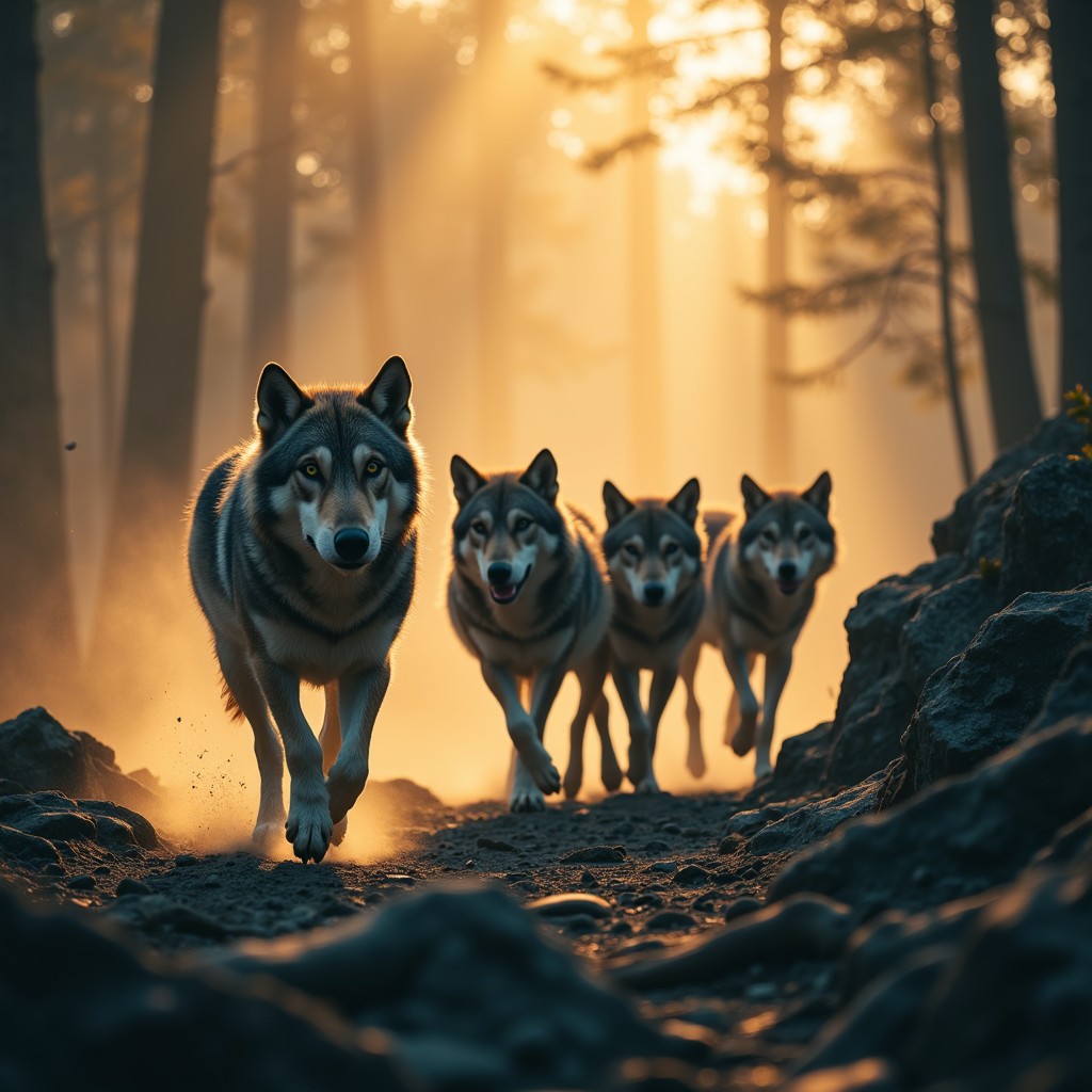 Free Wild Wolf Pack Image - Wolves, Pack, Forest | Download at StockCake