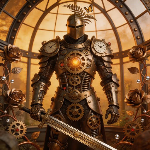 Free Clockwork Garden Guardian Image - Steampunk, Knight, Clockwork ...