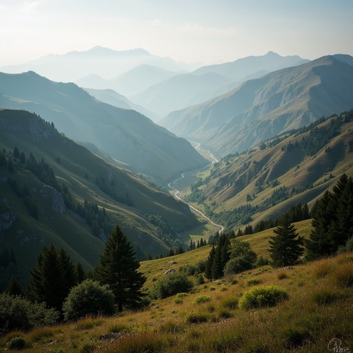 Valley With Ridges Free Mountain Valley View Image - Mountain, Valley, Sky | Download at ...