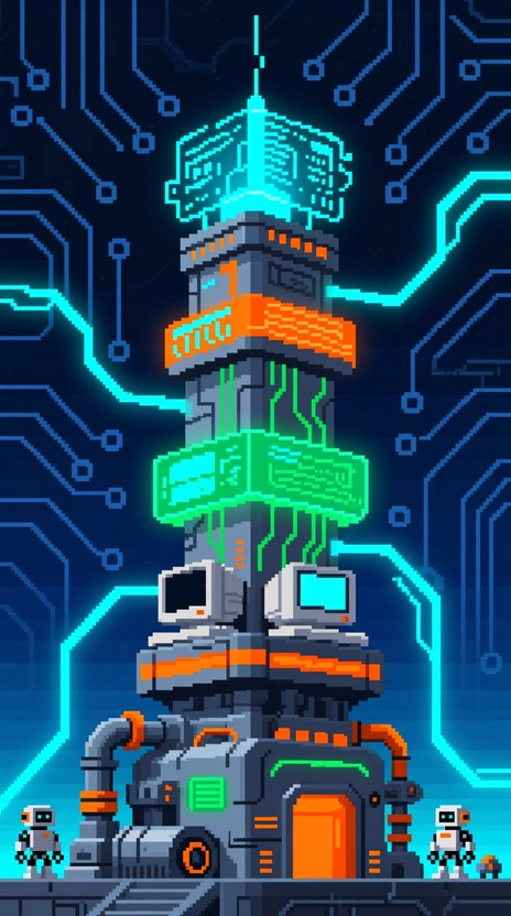 Free Neural Evolution Tower Image - Futuristic, Brain, Technology ...