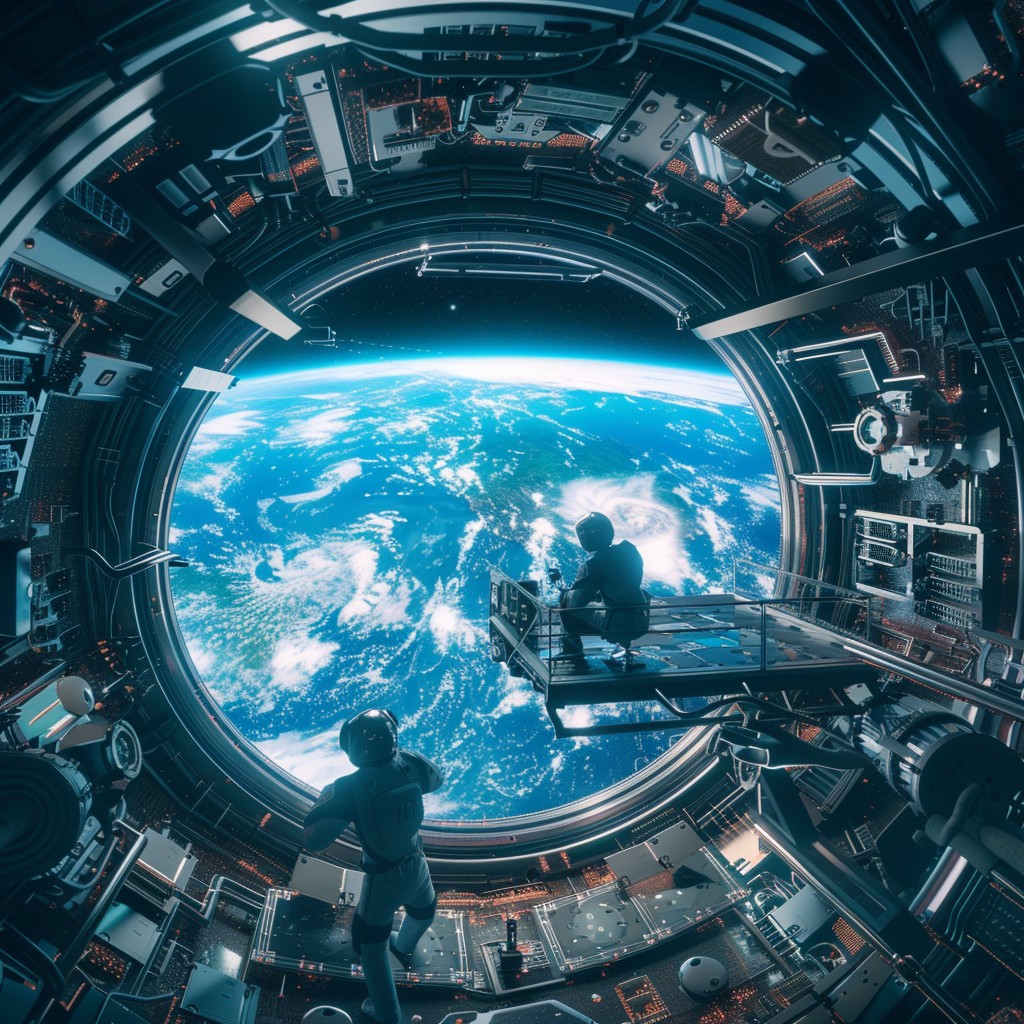 Free Space Station View Image - Astronauts, Space, Earth | Download at ...