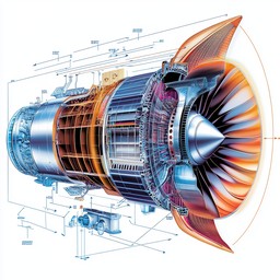 Download Jet Engine Diagram Image - Jet, Engine, Diagram | StockCake
