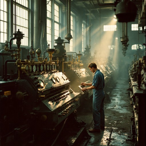Curated visual reference: Faded Factory Windows In Industrial Design Reference: Free Industrial Morning Light Image