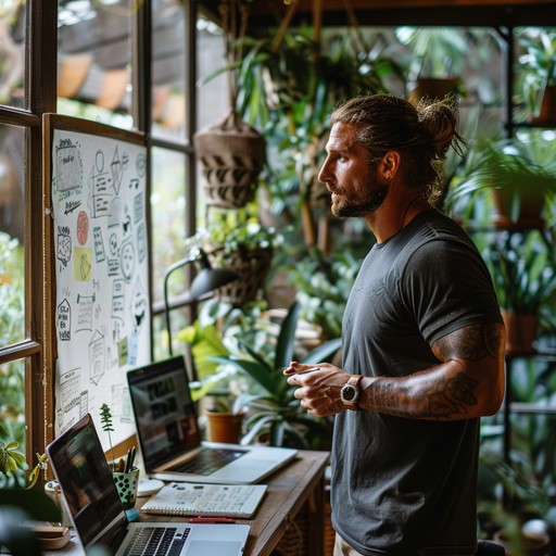 Free Focused Creative Professional Image - Man, Office, Plants ...