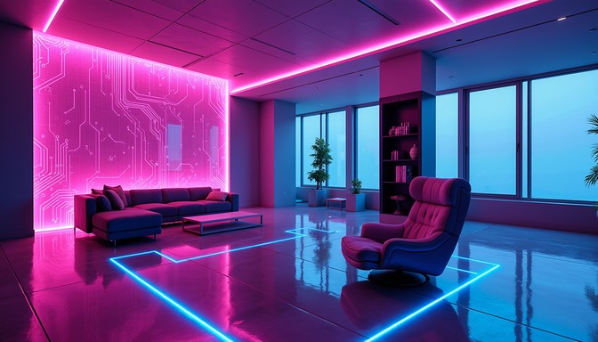 Free Neon Cyberpunk Interior Image - Cyberpunk, Neon, Futuristic ...
