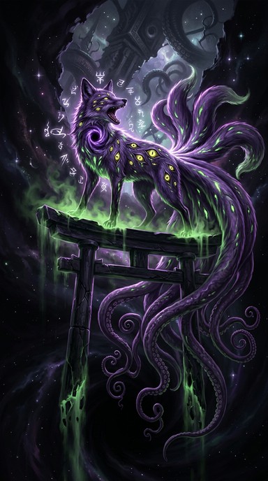 A terrifying fusion of Japanese mythology and cosmic horror featuring a ...