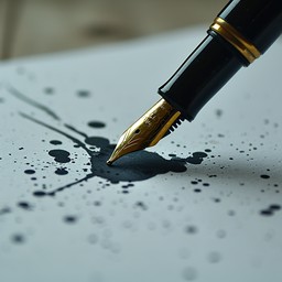 Free Ink Spill Art Image - Pen, Ink, Writing | Download at StockCake