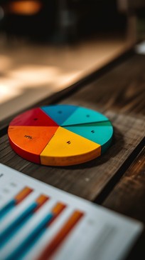 Free Colorful Pie Chart Image - Chart, Pie, Data | Download at StockCake