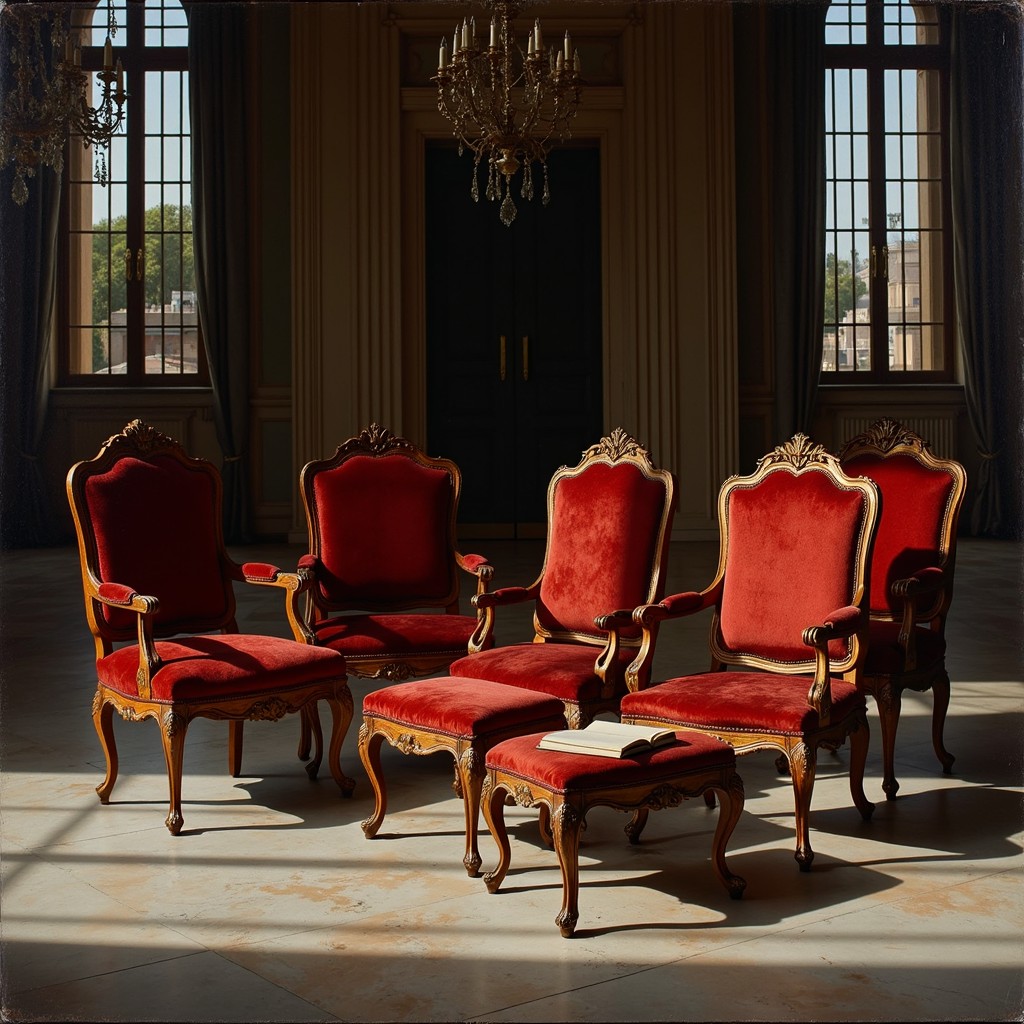 Red Chaira Download Regal Red Chairs Image - Antique, Chairs, Red | StockCake