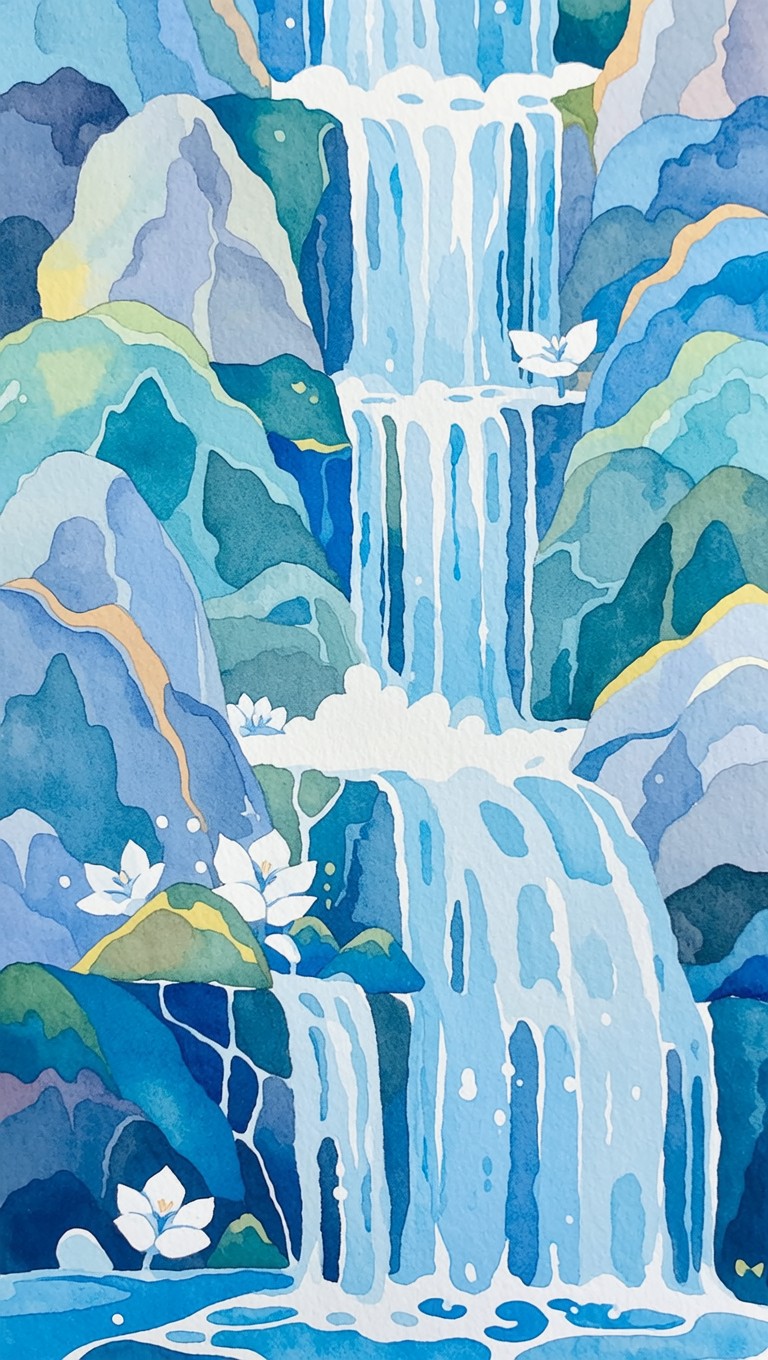Free Azure Waterfall Flows Image - Waterfall, Cascade, Water | Download ...