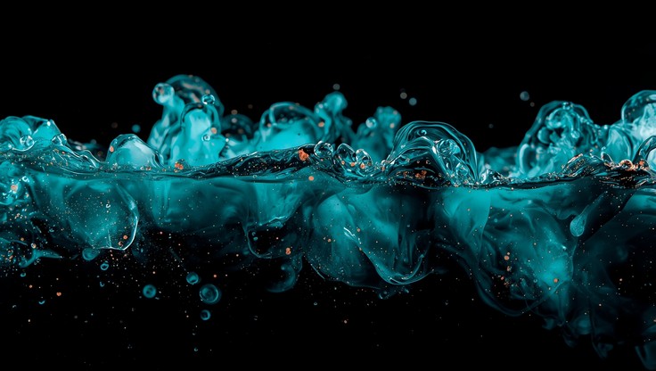 Free Teal Ink Flow Image - Teal, Ink, Water | Download at StockCake