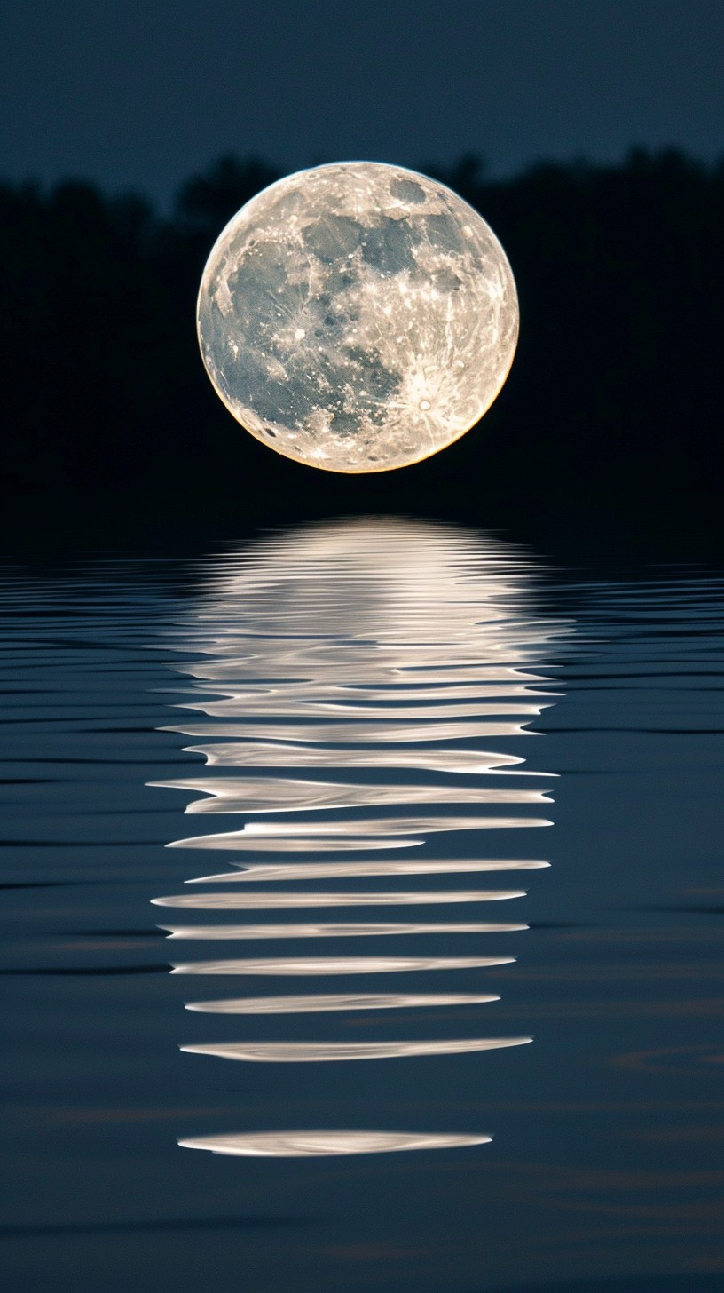 Moon Reflecting Free Moonlit Water Reflection Image - Moon, Reflection, Water ...
