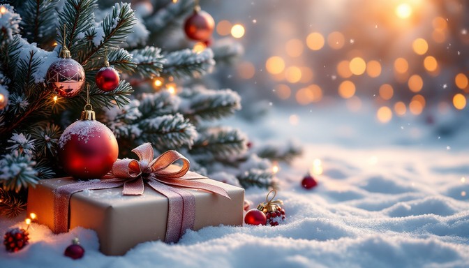 Festive Photo Small Free Festive Outdoor Scene Image - Holiday, Christmas, Ornaments ...