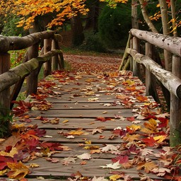 Free Autumn Bridge Walk Image - Autumn, Bridge, Leaves | Download at ...