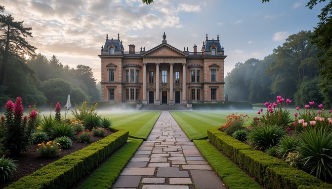 Free Misty Manor Estate Image - Manor, Estate, Garden | Download at ...