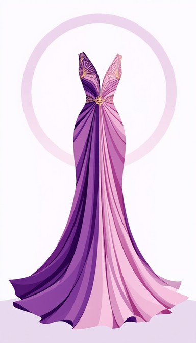 Free Purple Gradient Gown Image - Gown, Purple, Pink | Download at ...