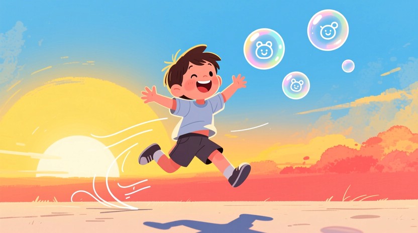 Free Childhood Joy Unleashed Image - Joy, Child, Sunset | Download at ...