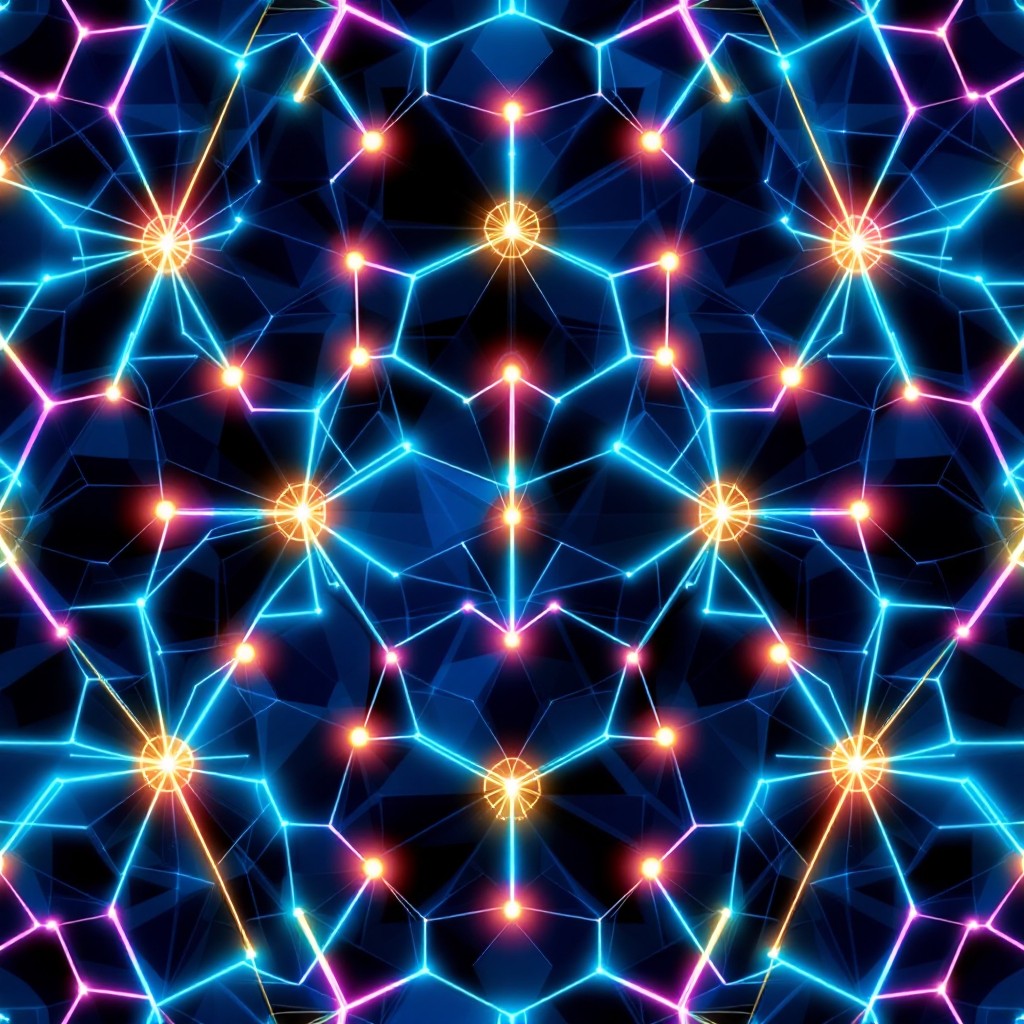 Free Glowing Circuit Network Image - Pattern, Geometric, Hexagonal ...