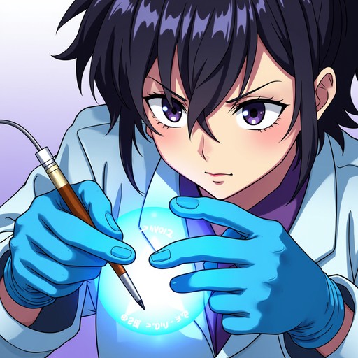 Free Glowing Lab Precision Image - Anime, Laboratory, Gloves | Download ...