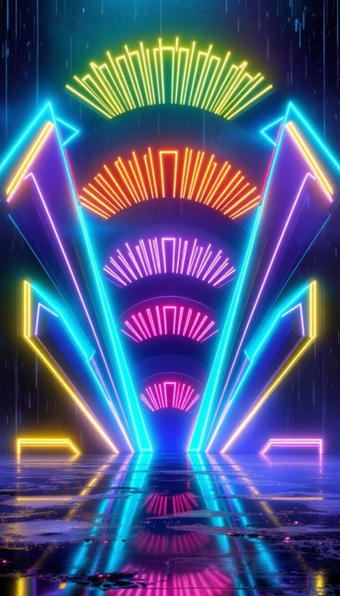 Free Neon Cyberpunk Elegance Image - Neon, Cyberpunk, Geometric ...