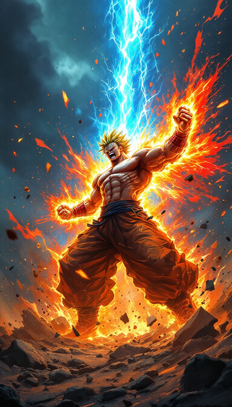 Free Explosive Power Unleashed Image - Warrior, Anime, Power | Download ...