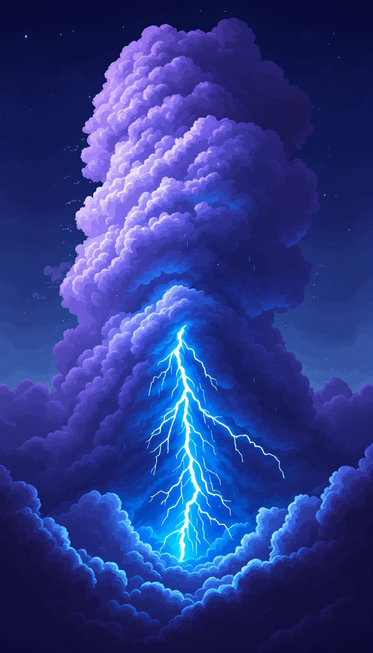 Free Lightning Pierces Night Image - Lightning, Storm, Thunder ...