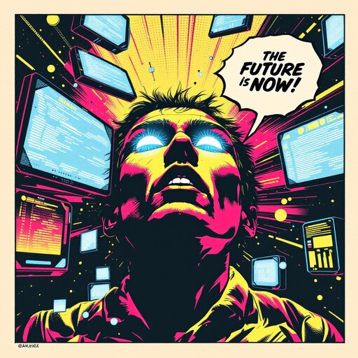 Prodoction Using A Machine Comics Download Human Meets Machine Image - Illustration, Popart, Comic ...