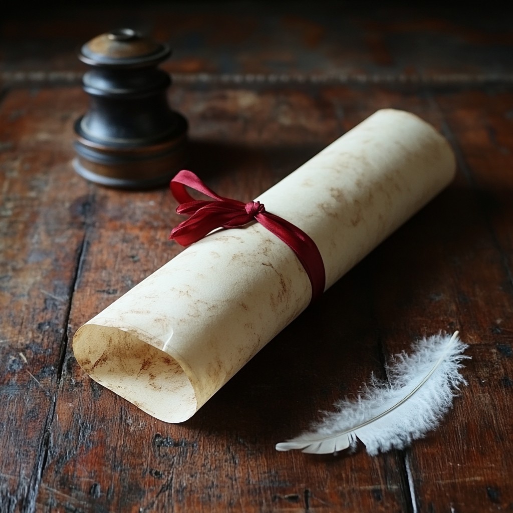 Free Antique scroll tied Image - Antique, Scroll, Parchment | Download ...