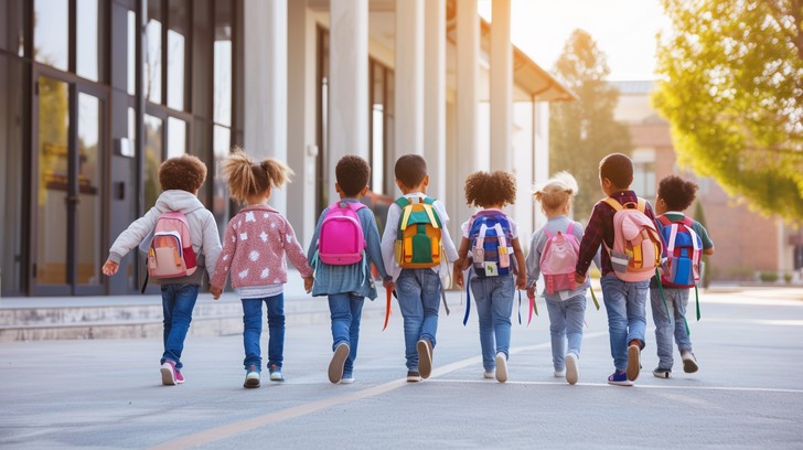 Free Kids Going School Image - Children, School, Backpacks | Download ...