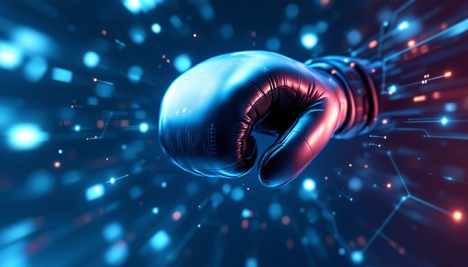 Free Neural Boxing Technology Image - Futuristic, Boxing, Holographic ...