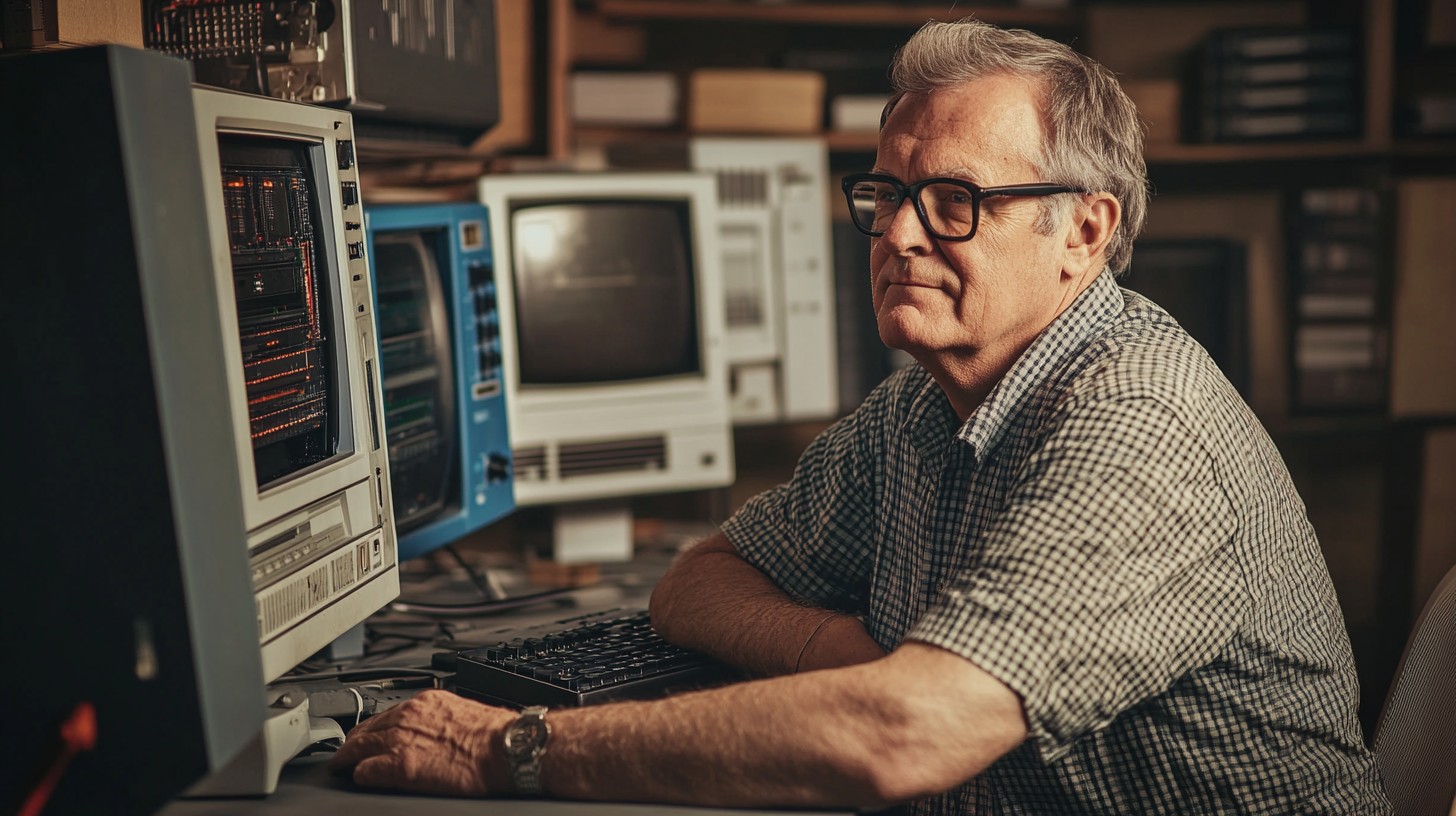 Free Senior Tech Professional Photo - Elderly, Technology, Vintage ...