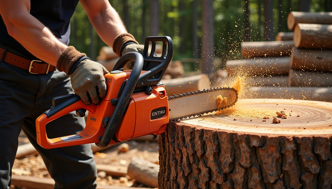 Logging Saw Tree Free Sawdust In Flight Image - Chainsaw, Logging, Timber | Download at ...