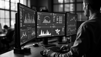 Free Data Command Center Image - Technology, Dashboard, Monochromatic ...