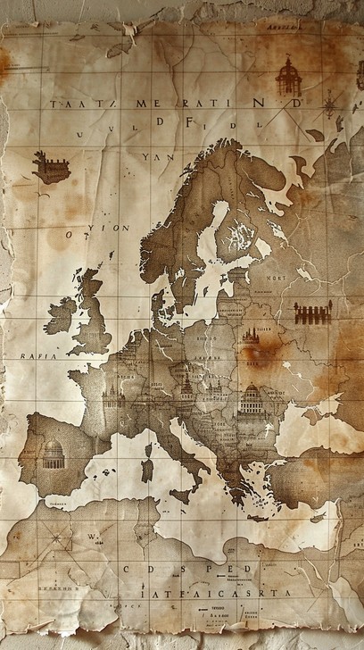 Free Vintage Map Display Image - Map, Vintage, Europe | Download at ...