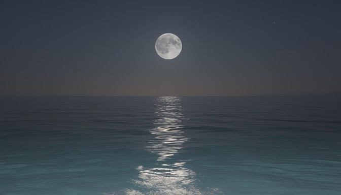 Moonlight Catching Free Moonlight Over Water Image - Moon, Moonlight, Ocean | Download at ...