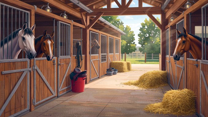 Free Peaceful Stable Morning Image - Stable, Barn, Horses | Download at ...