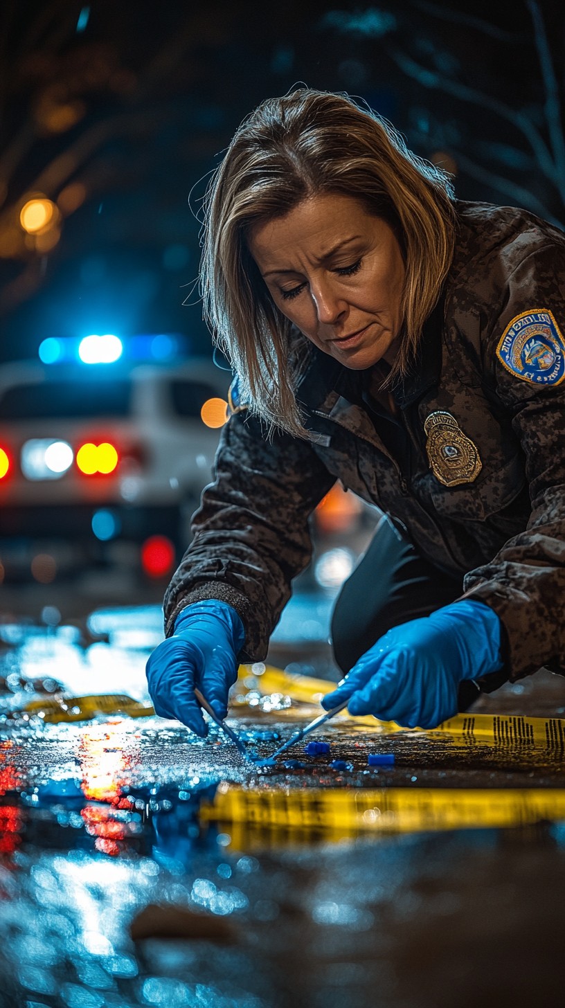 Free Officer Investigating Night Image - Officer, Investigating, Night ...
