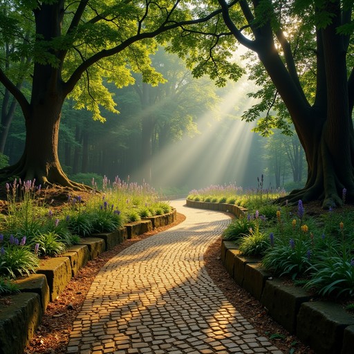 Free Enchanted Forest Pathway Image - Forest, Path, Golden | Download ...