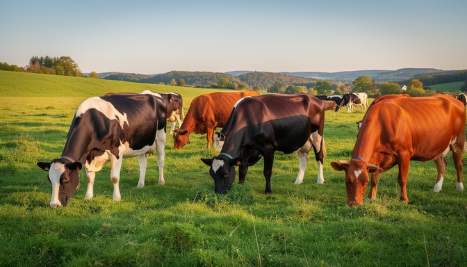 Free Rustic Farm Scene Image - Farm, Cows, Chicken | Download at StockCake