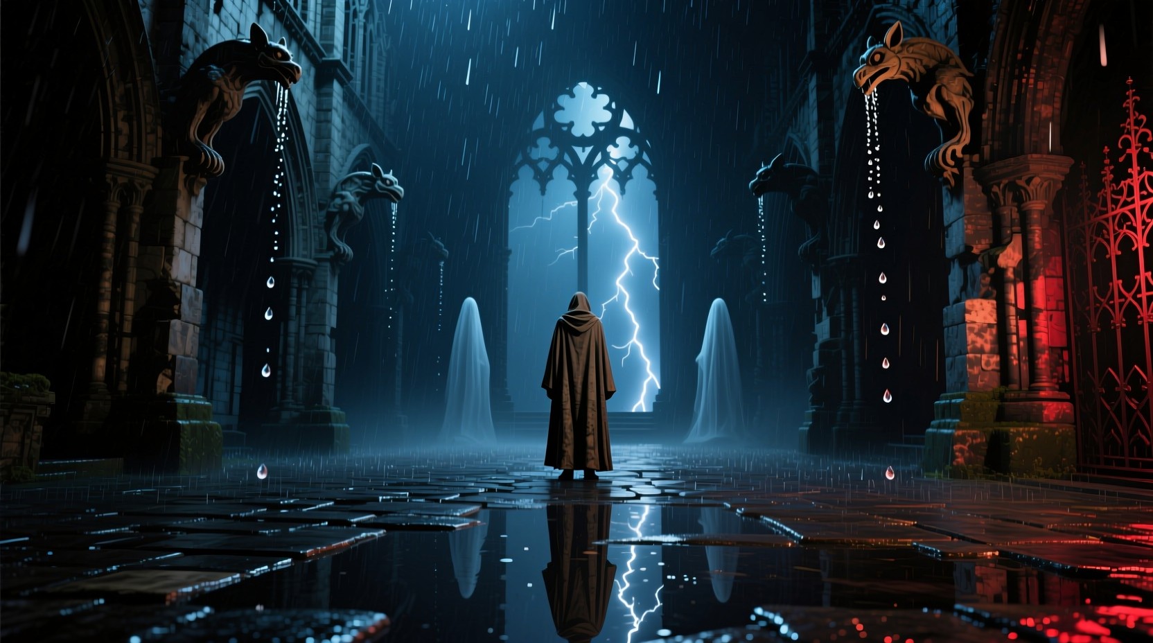 Stoic Raining Free Gothic Rain Solitude Image - Gothic, Cathedral, Rain | Download at ...
