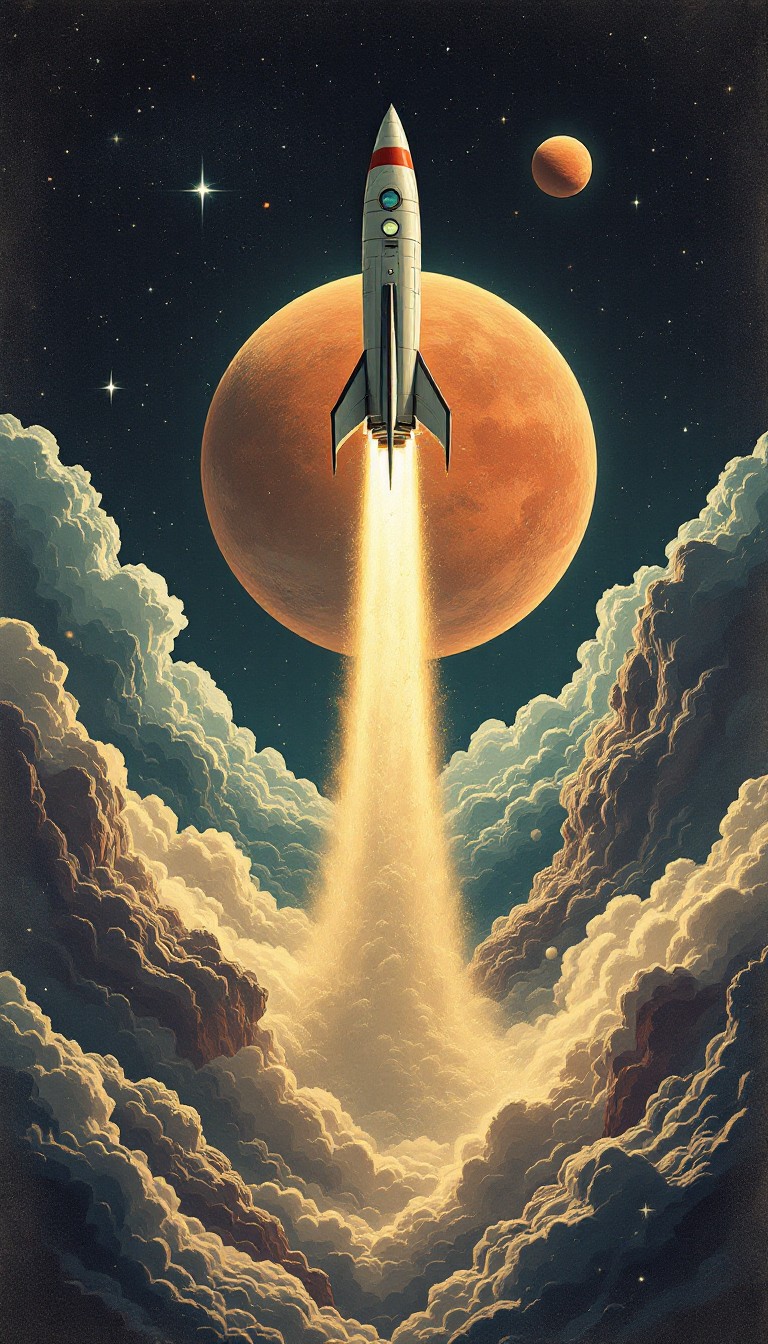 Free Retro Rocket Launch Image - Rocket, Retro, Vintage | Download at ...