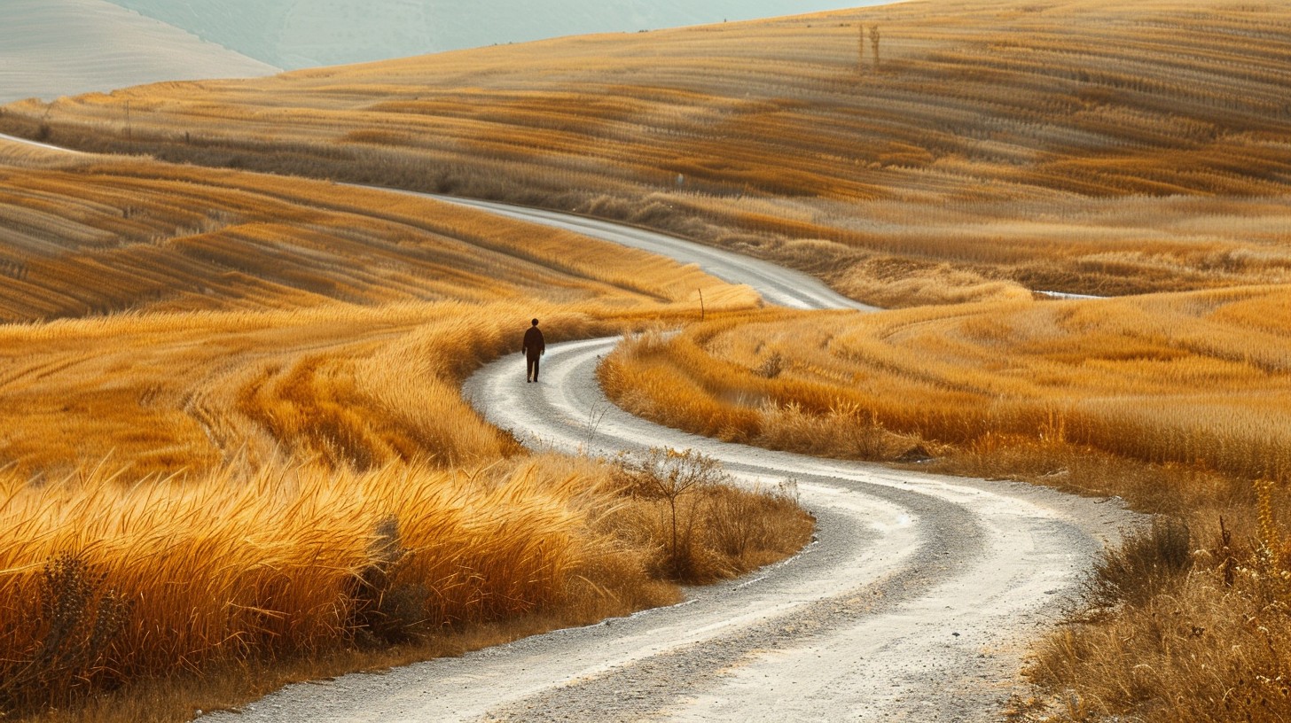 Free Winding Country Road Image - Solitude, Serenity, Landscape ...