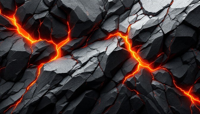 Spherical Ovoid Rocks Fractured Free Fractured Volcanic Glass Image - Obsidian, Fracture, Volcanic ...