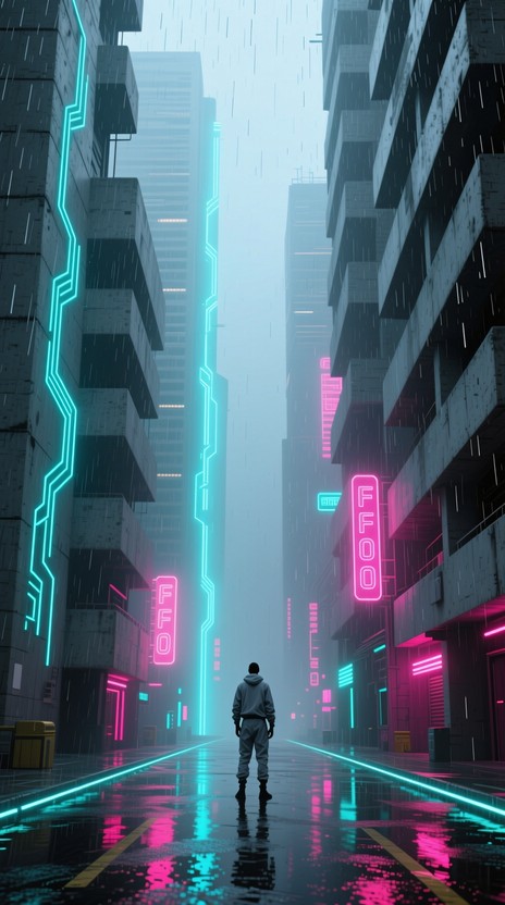 Free Rainy Cyberpunk Scene Image - Rain, Cyberpunk, Cityscape ...