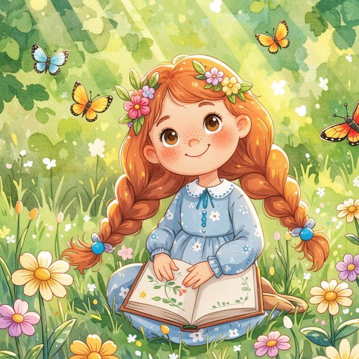 絵本のような牧草地の魔法の画像をダウンロード - イラスト, 水彩画