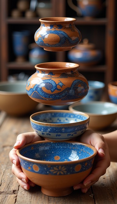Free Blue Patterned Pottery Image | Download at StockCake